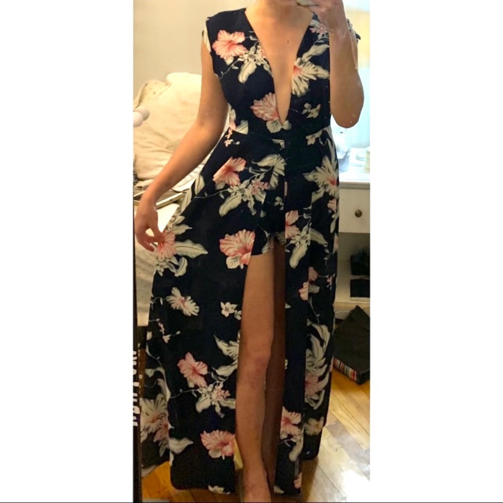 Romper Maxi Dress Combo